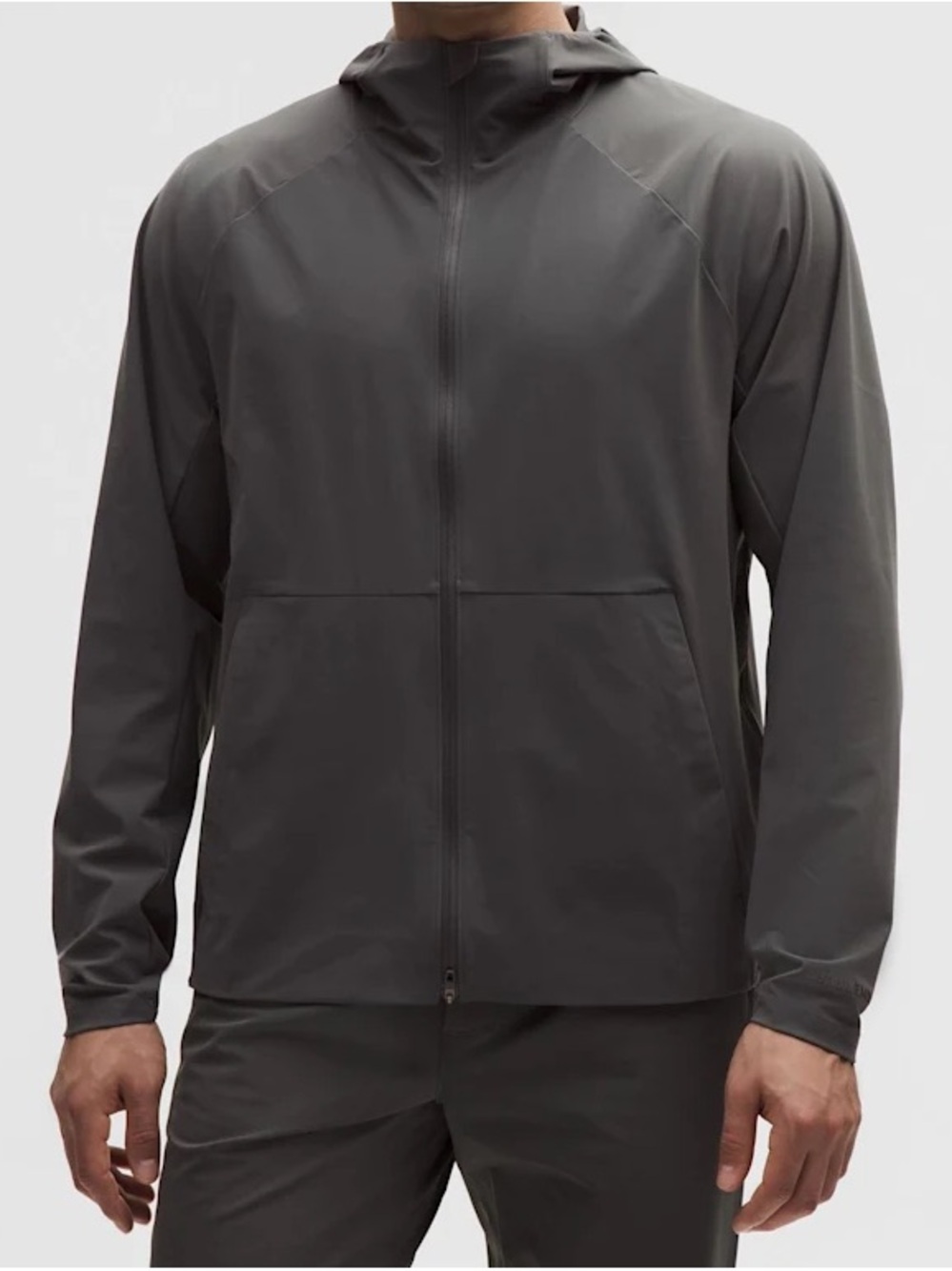 lululemon athletica pacebreaker jacket in onyx  mens large nwt